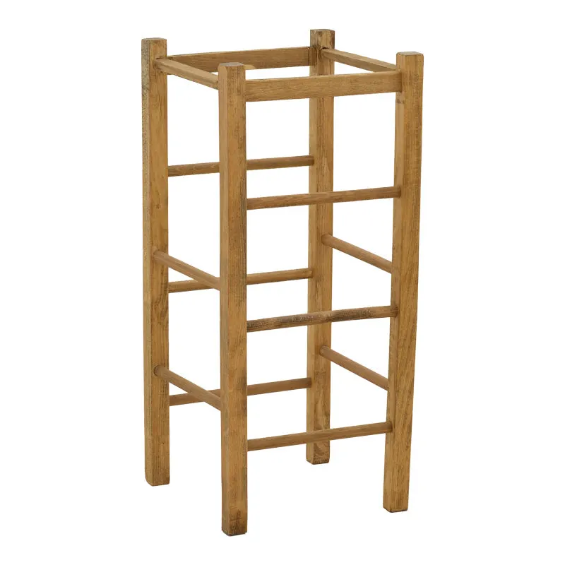 Scaun Bodier lemn, nuc, 35x35x78 cm - Nuc