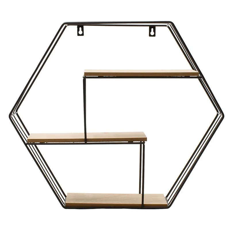 Raft de perete Azira, Stejar negru, 50x10x44 cm - Negru