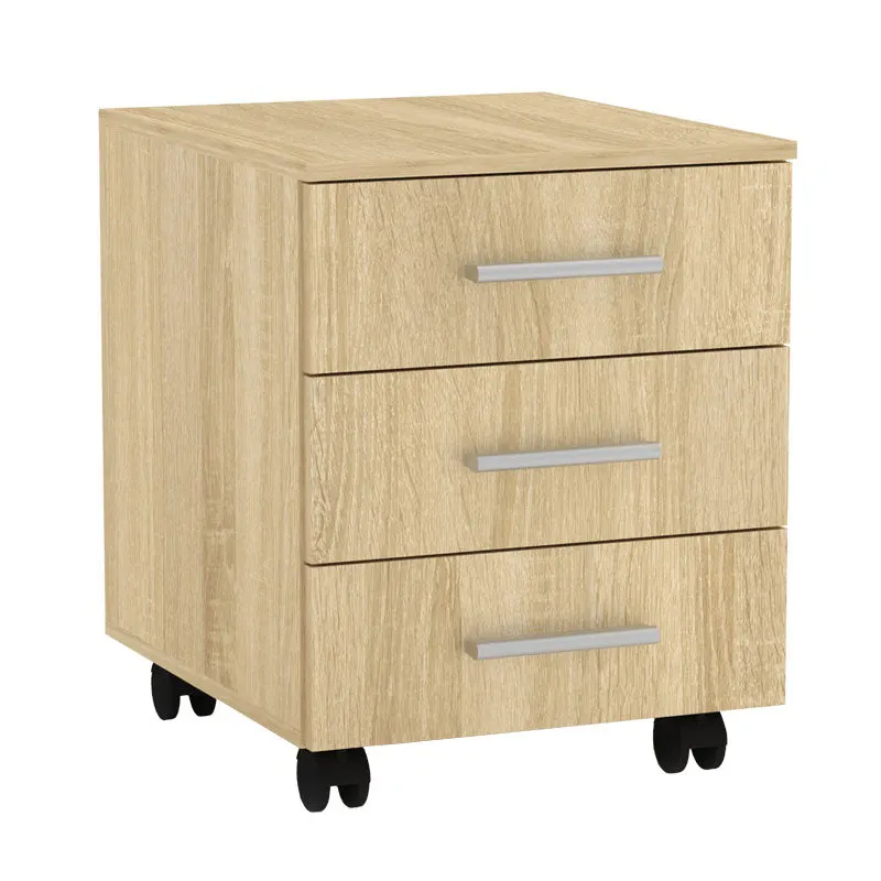Comoda cu sertare pe roti Luke, Sonoma, 40x48x54 cm - Stejar