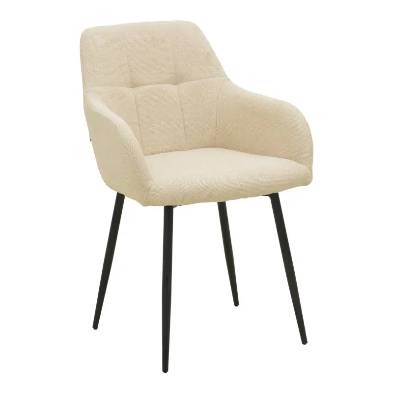 Scaun Zerfia, Stofa, 43x60x85 cm - Bej