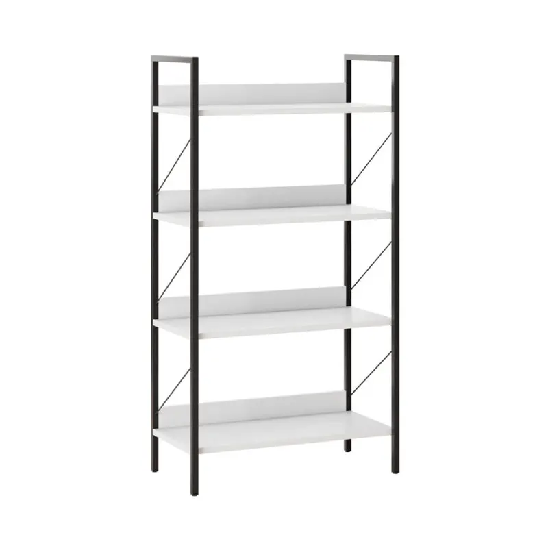 Biblioteca KTP-840-FF-1 Home Collection® Profile cu 4 rafturi, Alb - Maro - Stejar, 73x136x35 cm - Alb