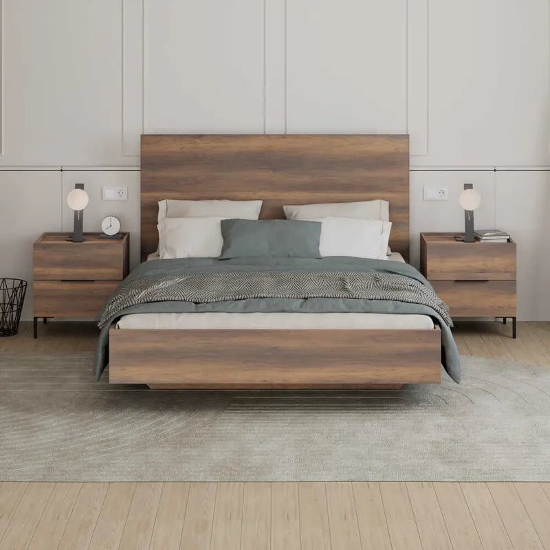 Pat dublu KRY-1616-DD-3 Home Collection® Oryana, 171x120x206 cm - Nuc