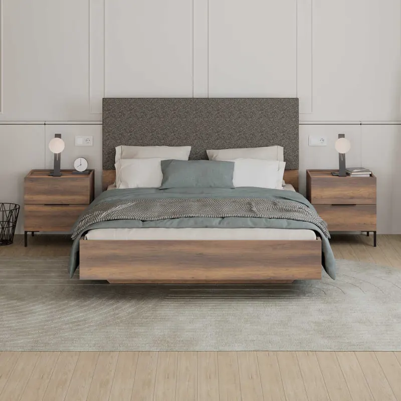 Pat dublu KRY-1616-DD-3 Home Collection® Oryana, 171x120x206 cm - Maro