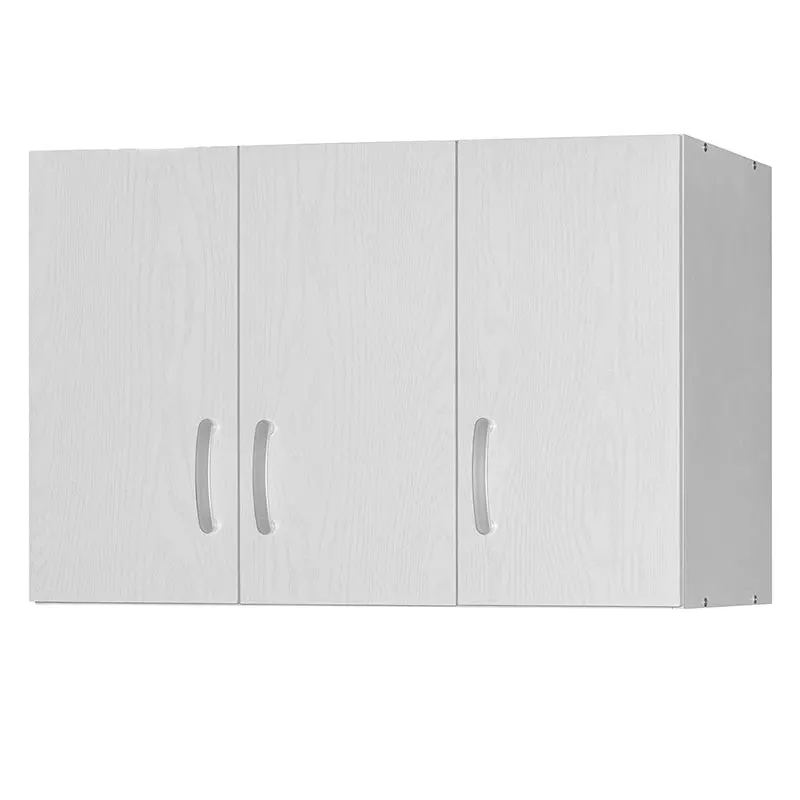 Dulap Zelia 3 usi, Alb - Natural, 90x42x60 cm - Alb