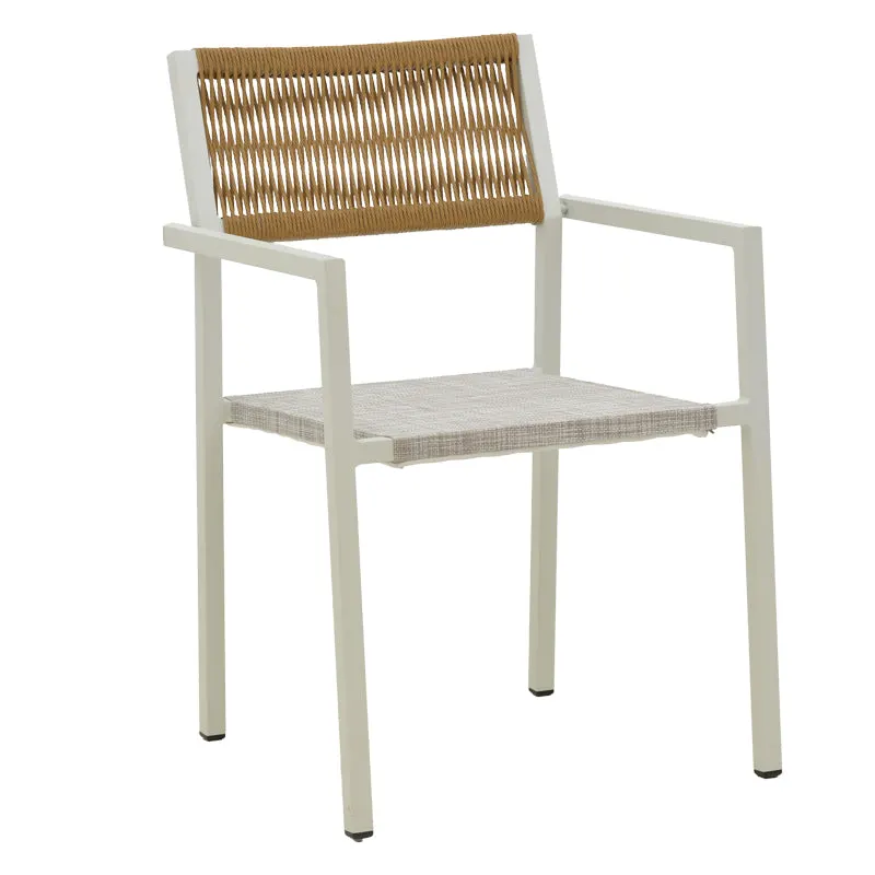 Scaun Savor, Alb - Gri inchis, 55x58x63 cm - Alb