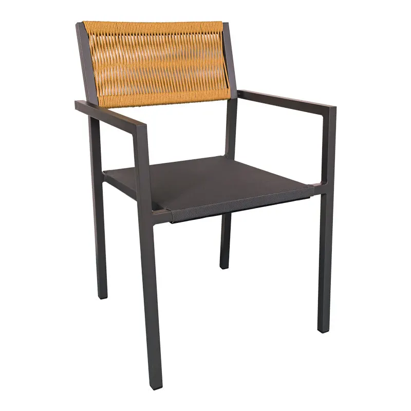 Scaun Savor, Alb - Gri inchis, 55x58x63 cm - Gri inchis