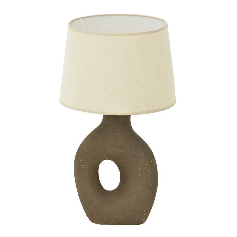 Veioza Ovola, ceramica, D30x52 cm - Gri-Bej