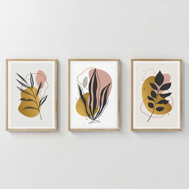 Tablou triptic Kereby, Multicolor, 33x48 cm - Multicolor
