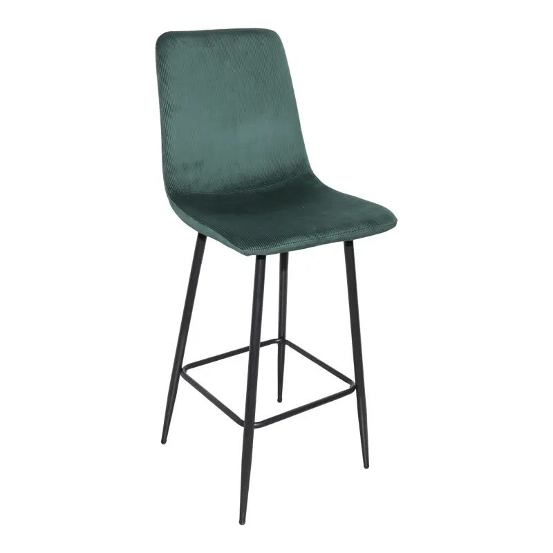 Scaun de bar Grato, textil, diverse culoare, 43x55x114 cm - Verde