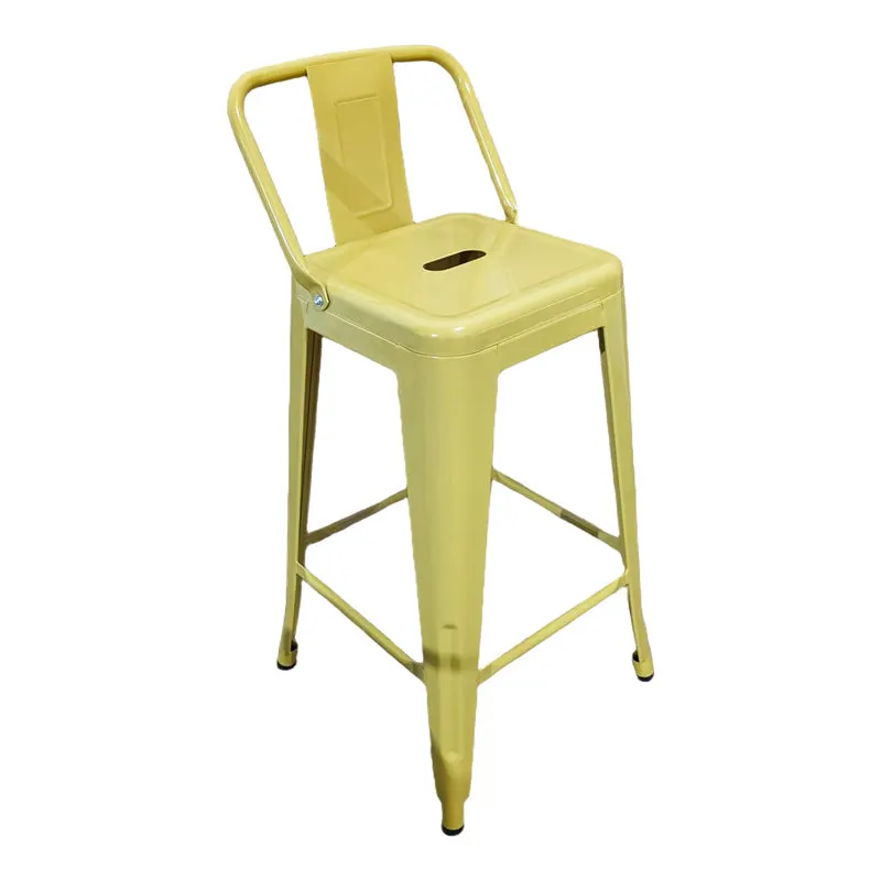 Scaun de bar Utopia, Diverse culori, 42x42x86 cm - Galben