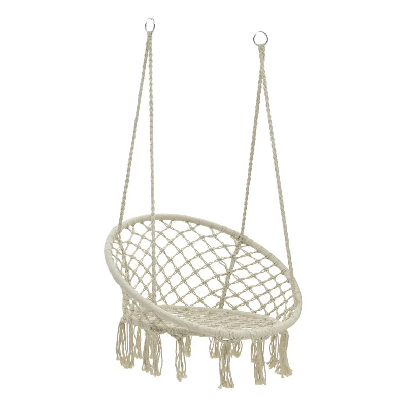 Scaun hamac Eventful rope, bej, 82x82x133 cm - Bej