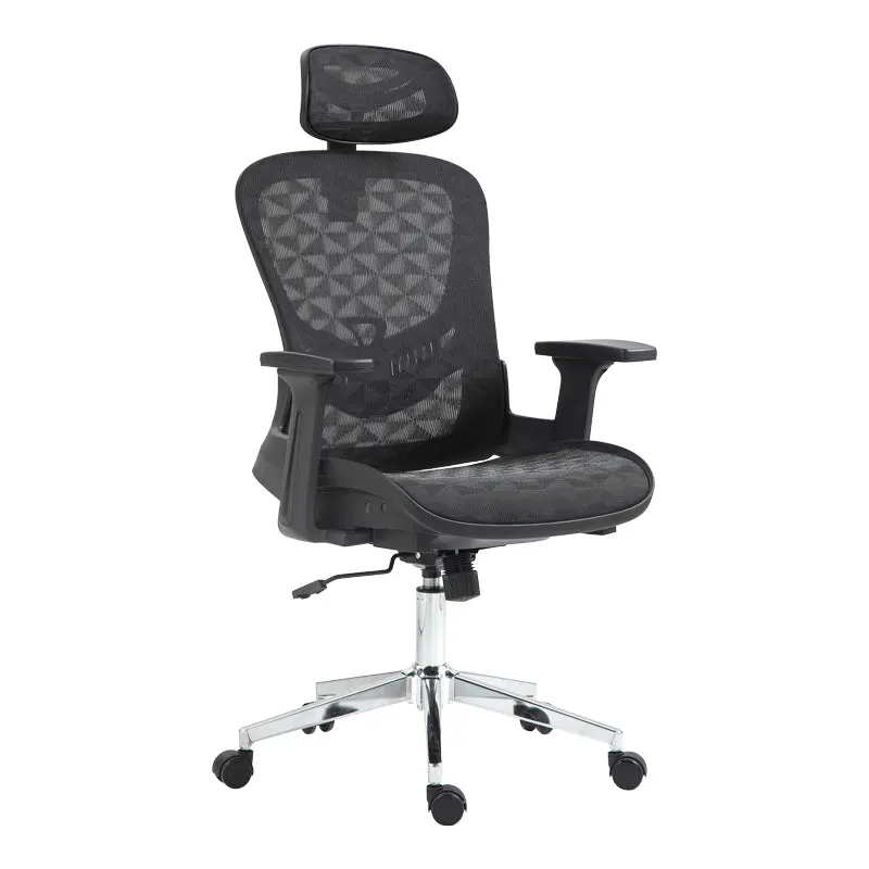 Scaun de birou manager Mergi plasa, neagra, 62x63x120 cm - Negru