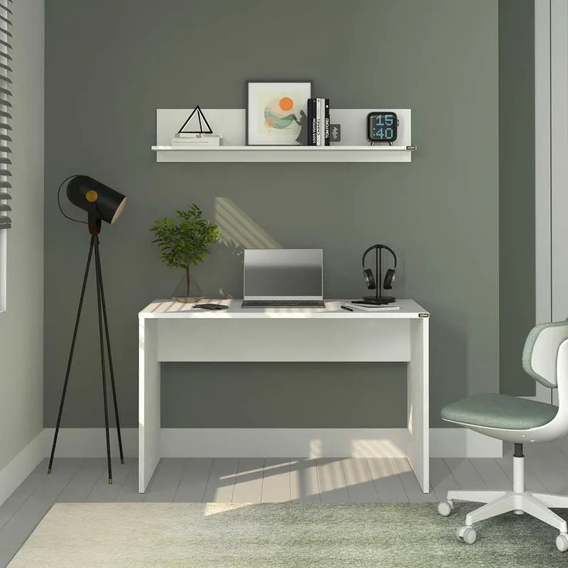 Birou CMS-612-DD-1 Home Collection® Office, Alb, 120x75x60 cm - Alb