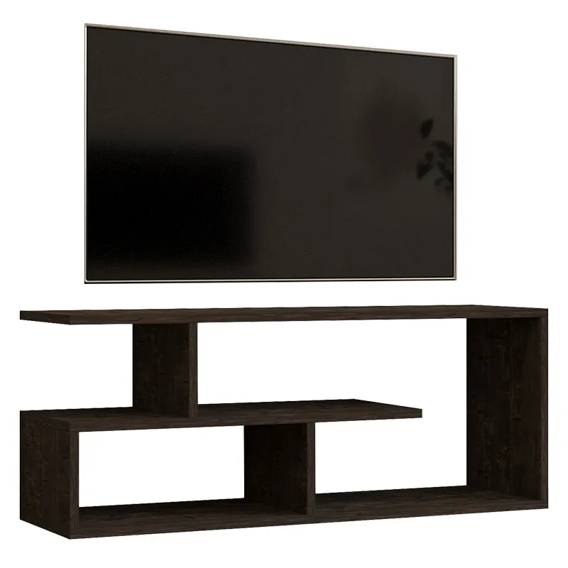 Comoda TV Waldo, Diverse culori, 100x30x40 cm - Negru