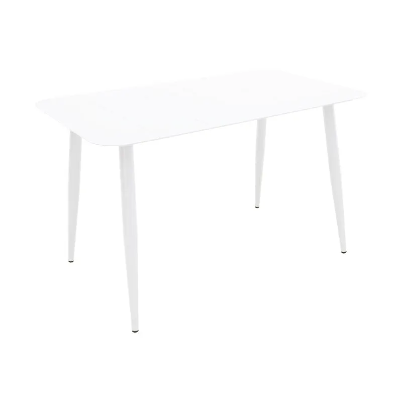 Masă Aluminiu Vista, Aluminiu, Antracit, 120x70x72 cm - Alb