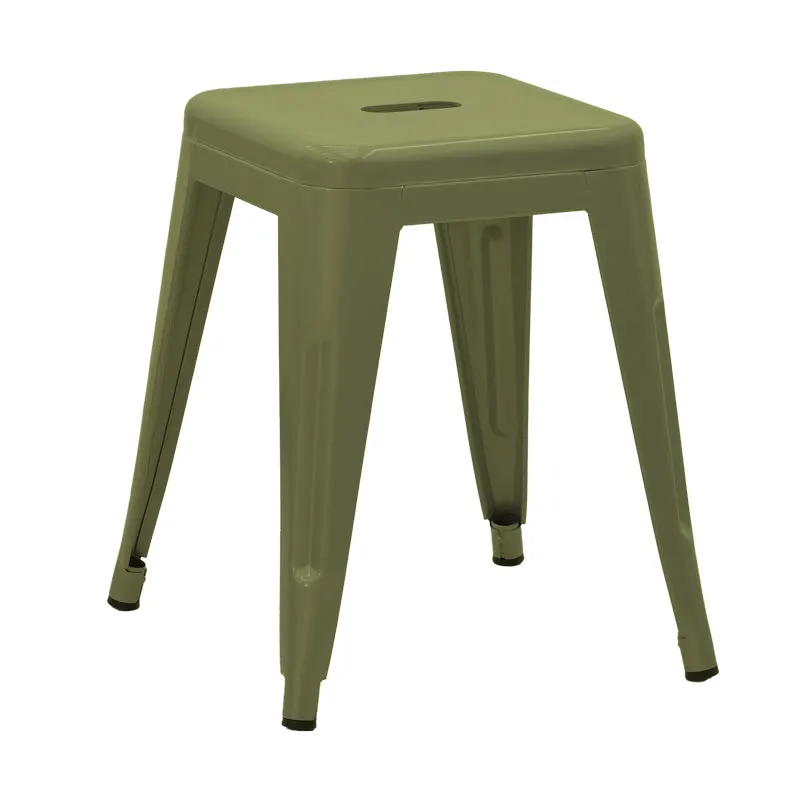 Scaunel cu suport Utopia, Industrial, Metal, Verde, 30x30x45 cm - Verde