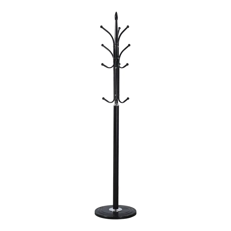 Cuier de haine Keleste, Metal, Alb - Negru, 37x175 cm - Negru