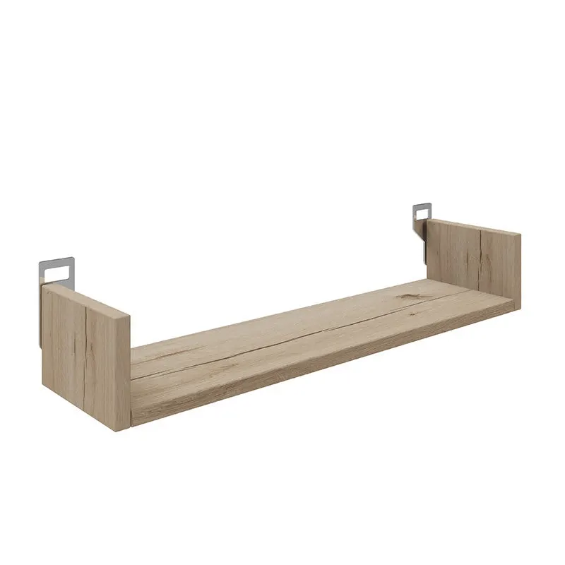 Raft de perete Derva, Lemn, 60x15x10 cm - Stejar