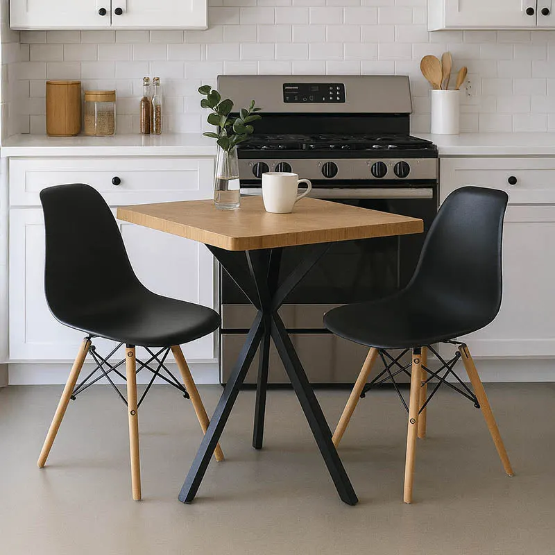 Mobilier Bucatarie Studenteasca Set 3 Piese Mingle, Compacte, 70x70x75 cm - Multicolor