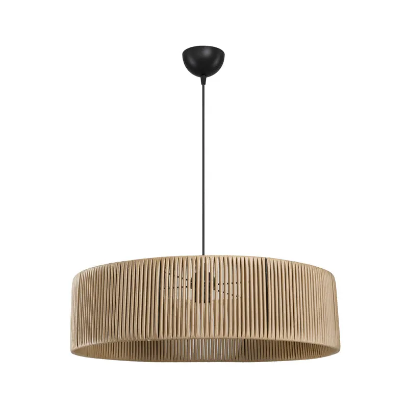 Lustra de tavan cu o singura sursa de lumina Tebaha, Maro - Natural, D55x20 cm - Natur