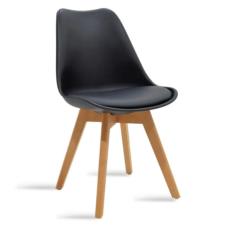 Scaun Gaston cu, neagra - stejar, 57x48 cm - Negru