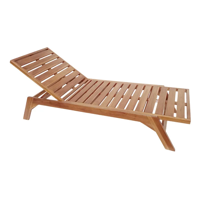 Sezlong de gradina Melop Boho, Natural, 200x70x35 cm - Natur