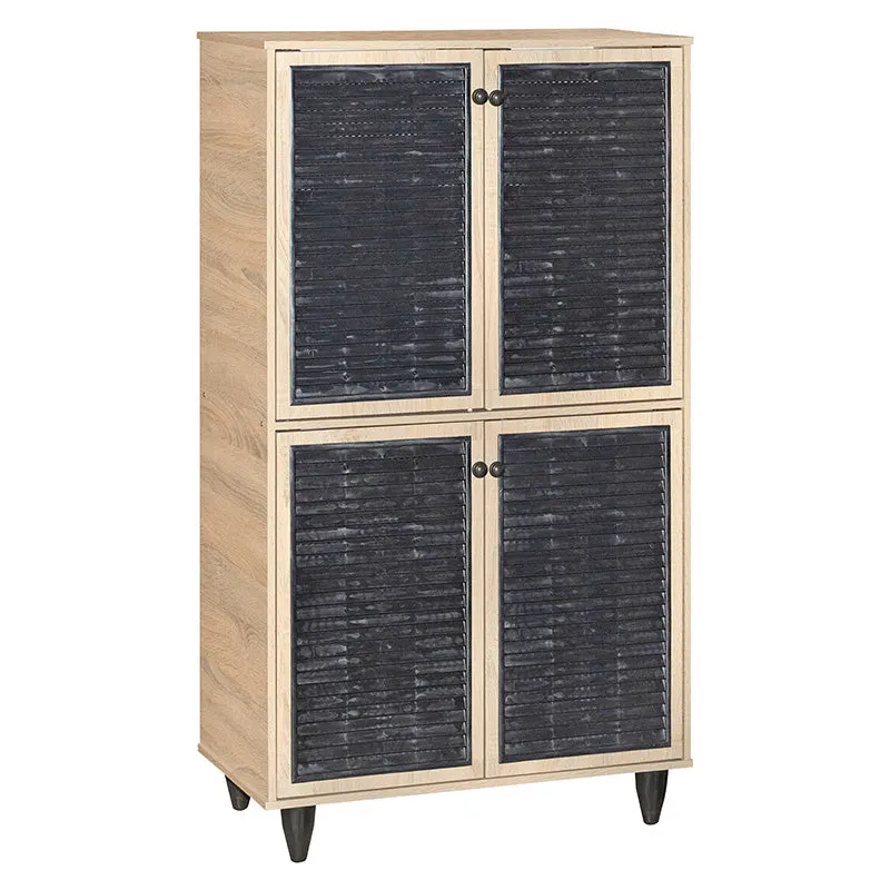 Dulap pantofi Ronan, 71x35x122 cm - Natur