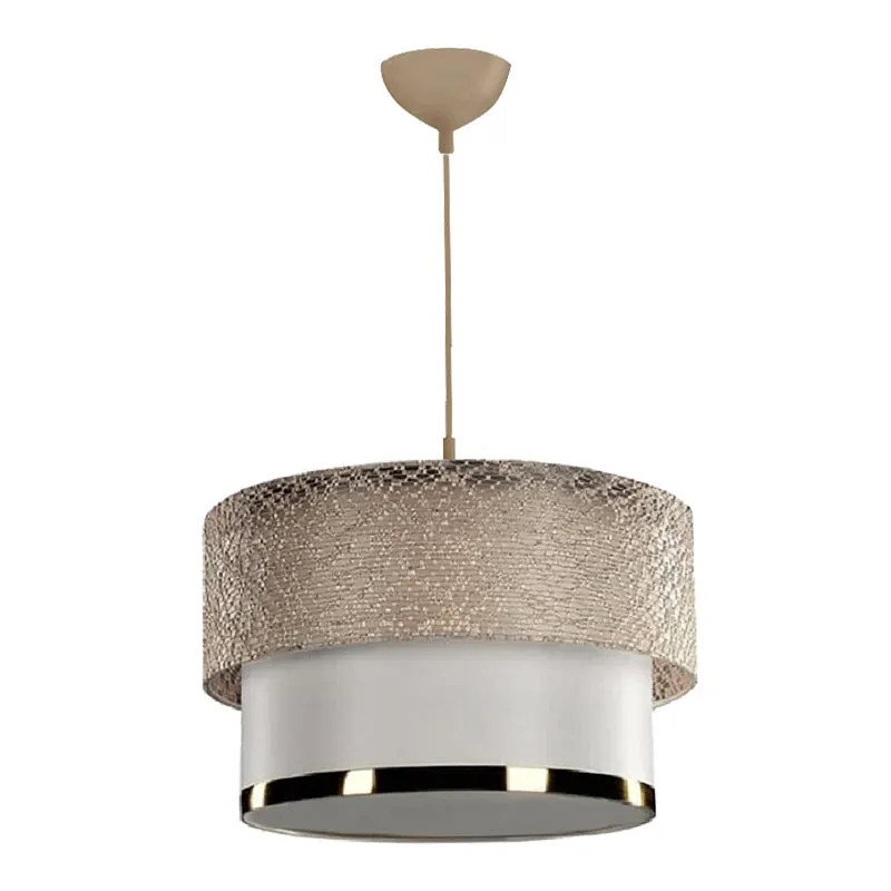 Lustra PWL-1090, aur alb, D30x20 cm - Alb