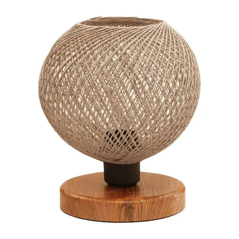 Lampa de masa Povilia, bej-negru, D20x30 cm - Bej