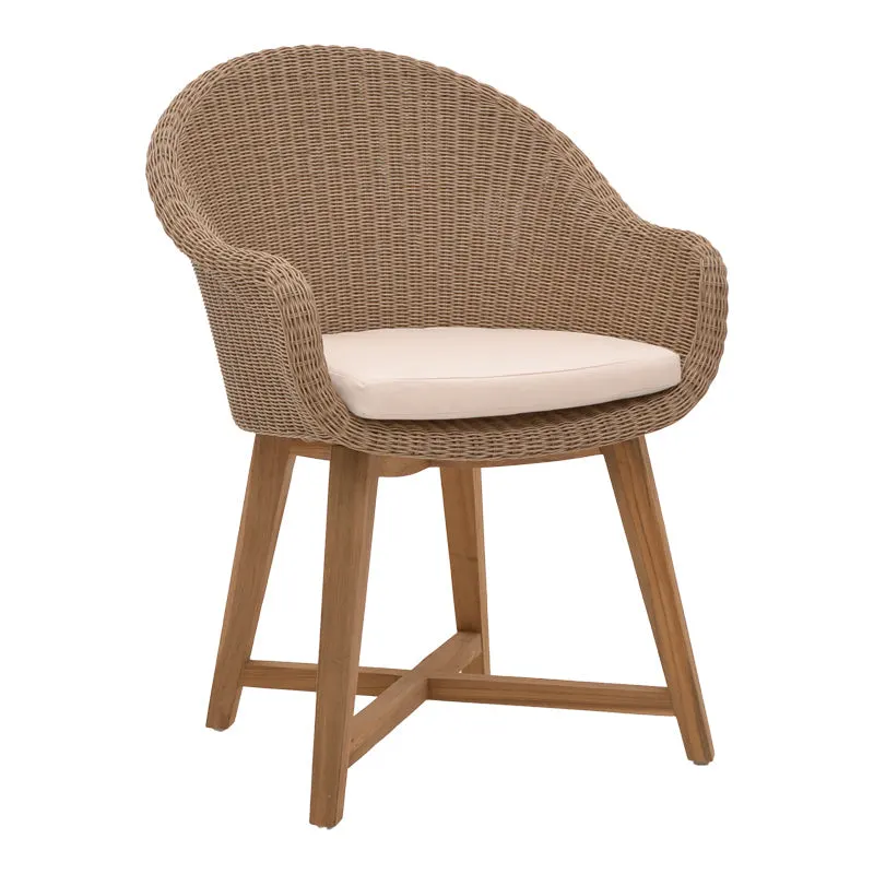 Fotoliu de gradina Solso Boho, Natural, 62x58x78 cm - Natur