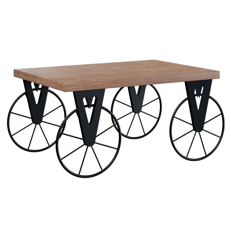 Masuta de cafea Bike a, negru-nuc, 85x55x41 cm - Nuc