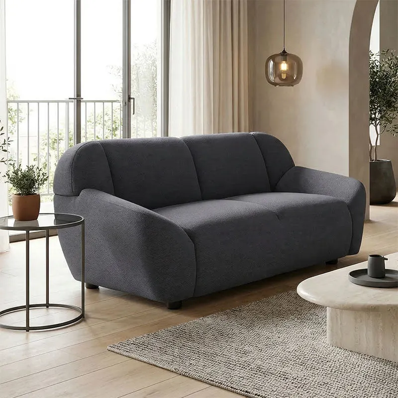 Canapea Echono, Stofa, 144x88x77 cm - Antracit