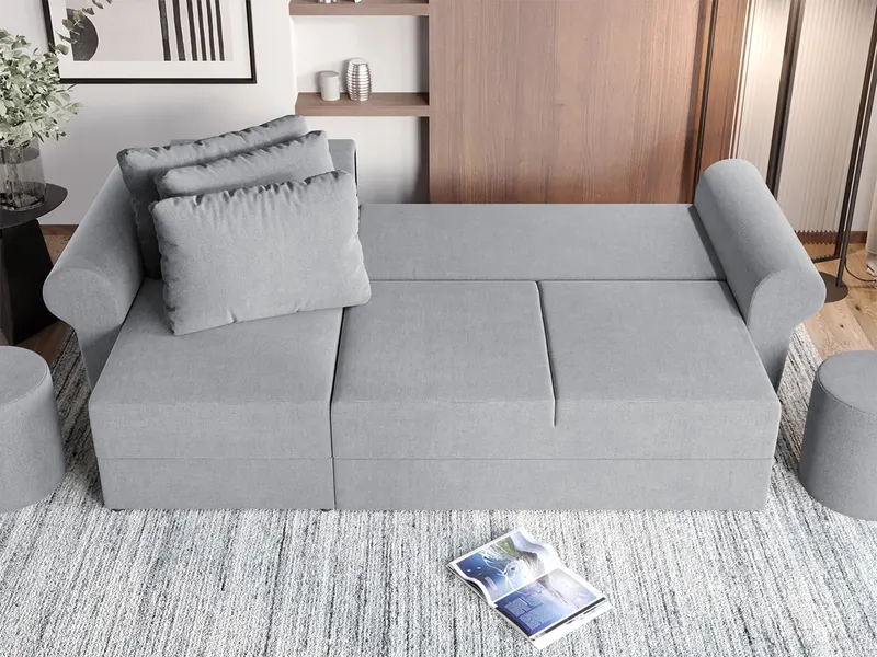 Coltar Extensibil Bonito Gri Deschis — imaginea 3