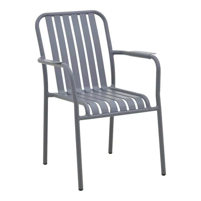 Scaun de exterior Vista stivuibil, aluminiu, Diverse culori, 62x60x84 cm - Antracite