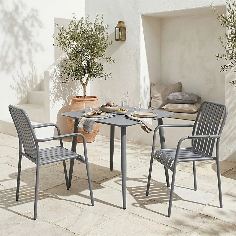 Set de sufragerie exterior Heven Vista, 3 piese, 80x80x72 cm - Antracit