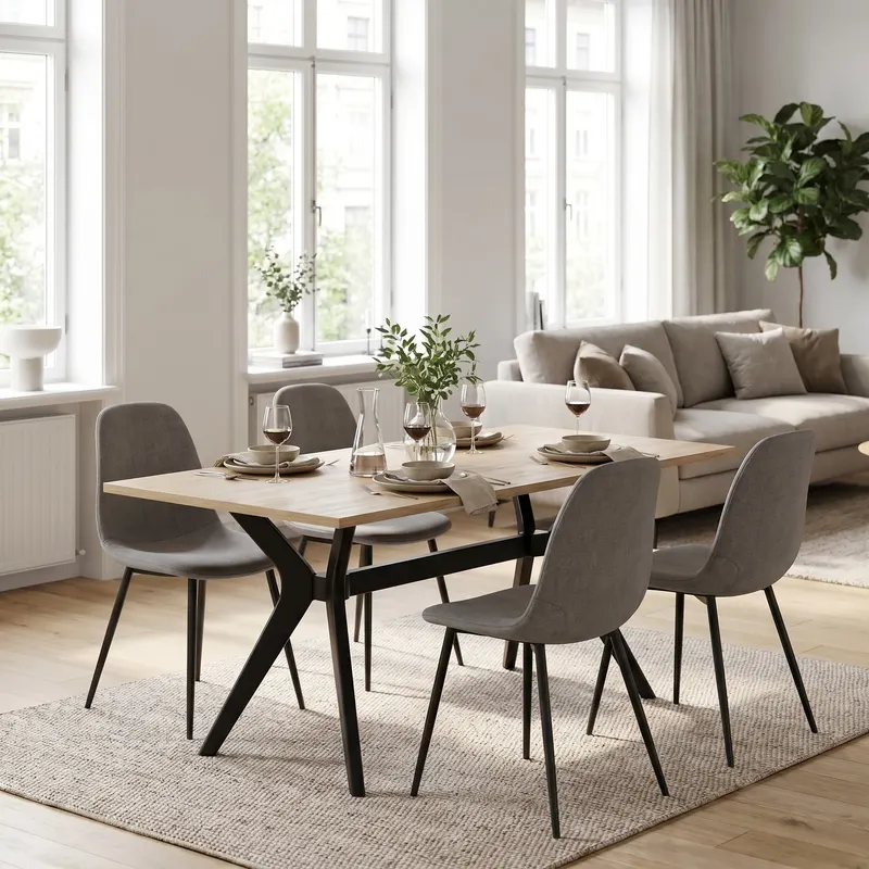 Masă de sufragerie YMS-708-FF-2 Home Collection® Luna, Stejar, 181x75x90 cm - Stejar