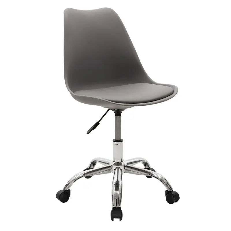 Scaun de birou Gaston II PP-PU, 48x57x80 cm - Gri