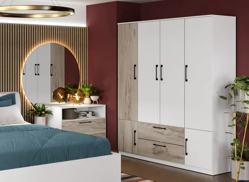 Dulap Relax Alb / Stejar k02 - C164/09 — imaginea 2