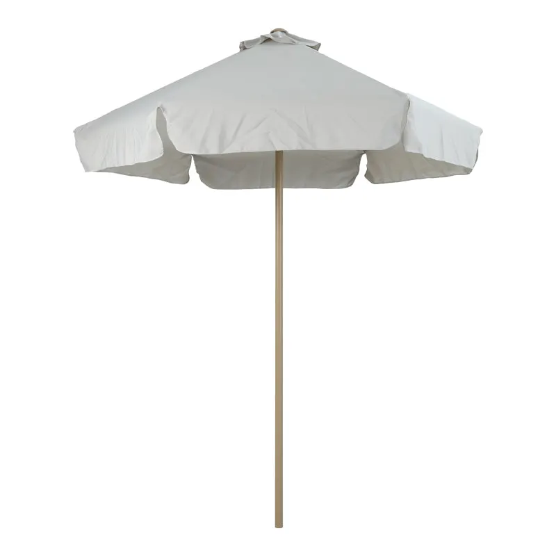 Umbrelă profesională Mongo, metal, nuanță crem, diametru 2m, 200x200x235 cm - Bej