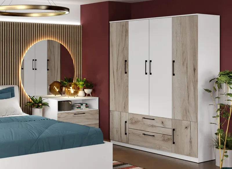 Dulap Relax Alb / Stejar k02 - C164/08 — imaginea 2