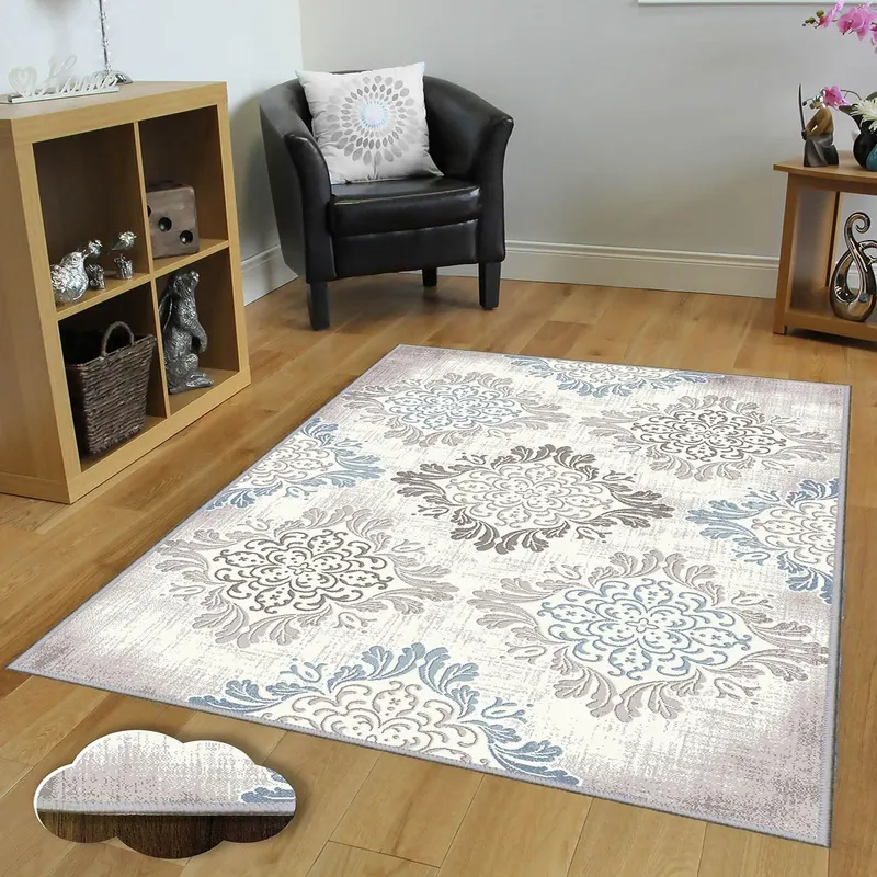 Covor de living / dormitor EEXFAB1087, Multicolor - Multicolor