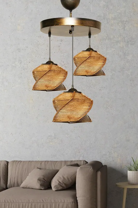Lustra Sement Chandelier, Bej - Bej