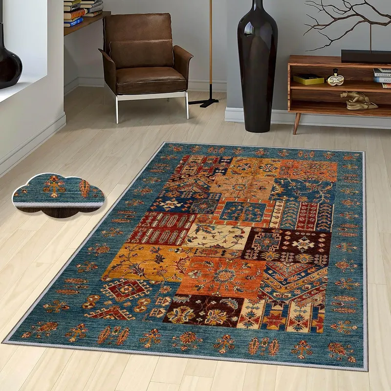 Covor de Hol,Bucatarie Rustic, Lavabil, Antiderapant, Multicolor (diverse dimensiuni) - arsiv / Multicolor