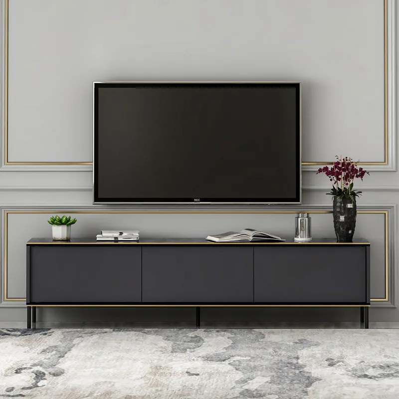 COMODA TV Imaj - Anthracite, Gri, 180x45x35 cm - Gri