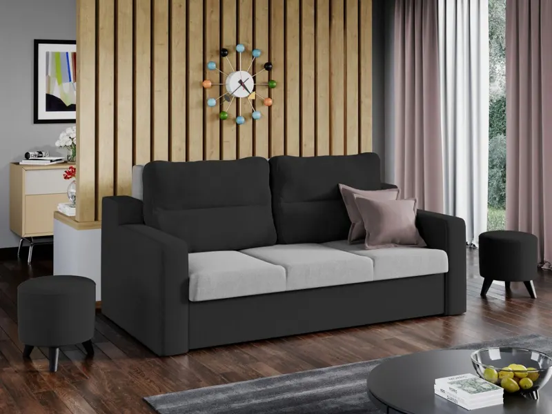 Canapea Mexic Gri Deschis / Gri Antracit — imaginea 2