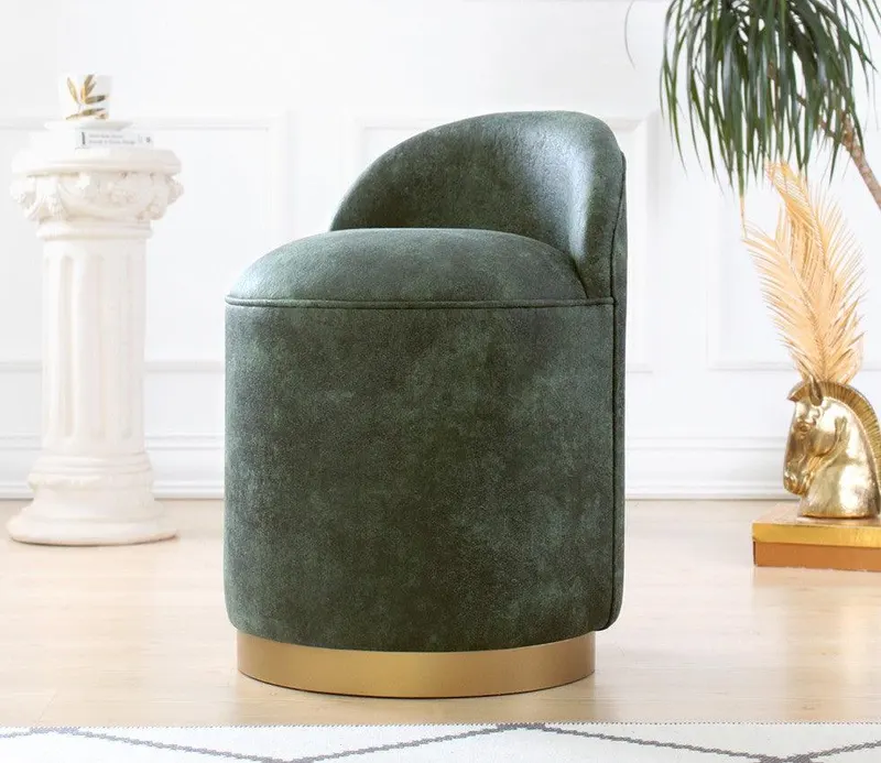 Puf Luton - Green, Verde, 45x50x45 cm - Verde