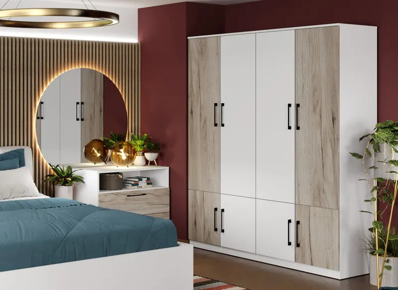 Dulap Relax Alb / Stejar k02 - C164/04 — imaginea 2