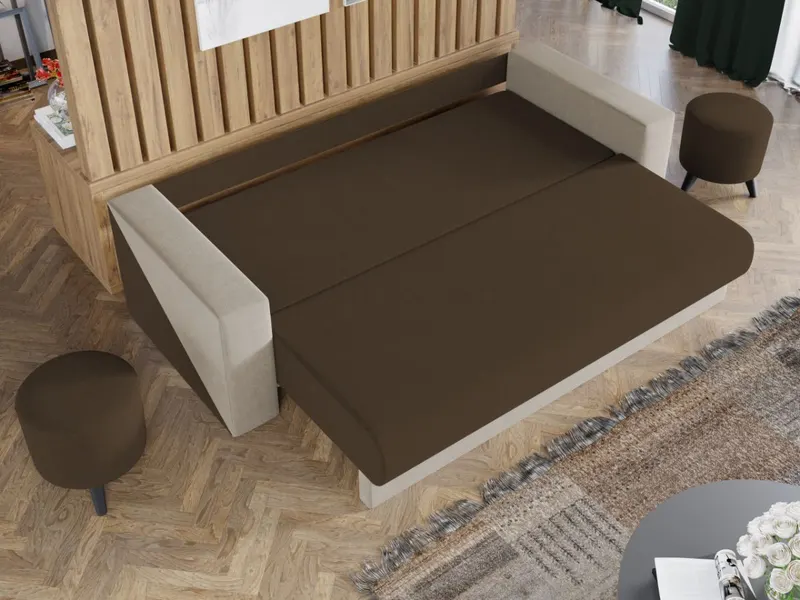 Canapea Bravisimo Maro / Crem — imaginea 3