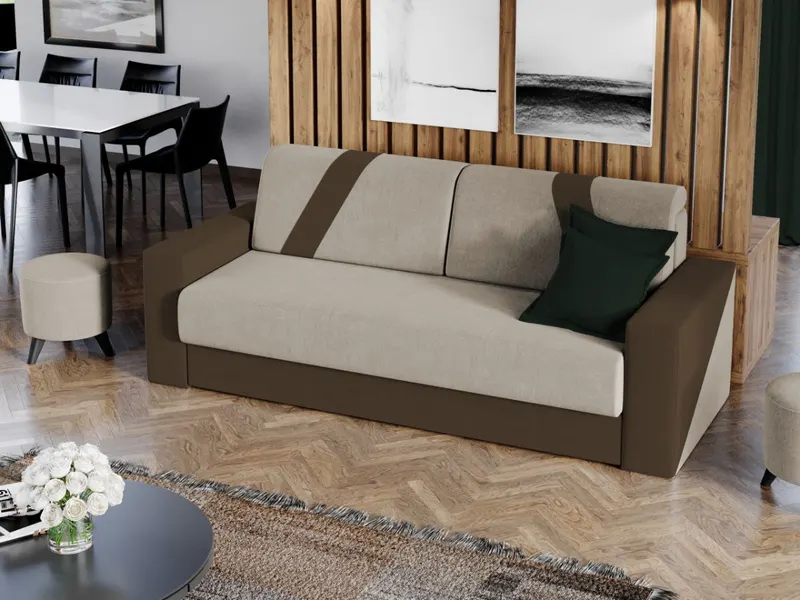Canapea Bravisimo Crem / Maro — imaginea 2