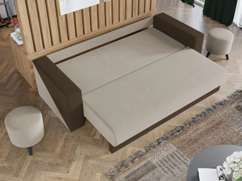 Canapea Bravisimo Crem / Maro — imaginea 3